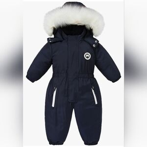 Toddler Gril Winter Ski Rain Jacket For Kids Snow Bibs Suit Pants Coat Clothes